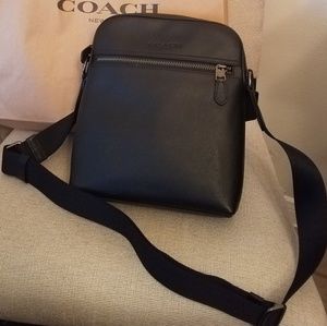 NWT Coach F68014 Men's HSTN Flight Crossbody Bag S